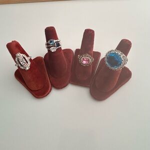 4 Costume Rings
